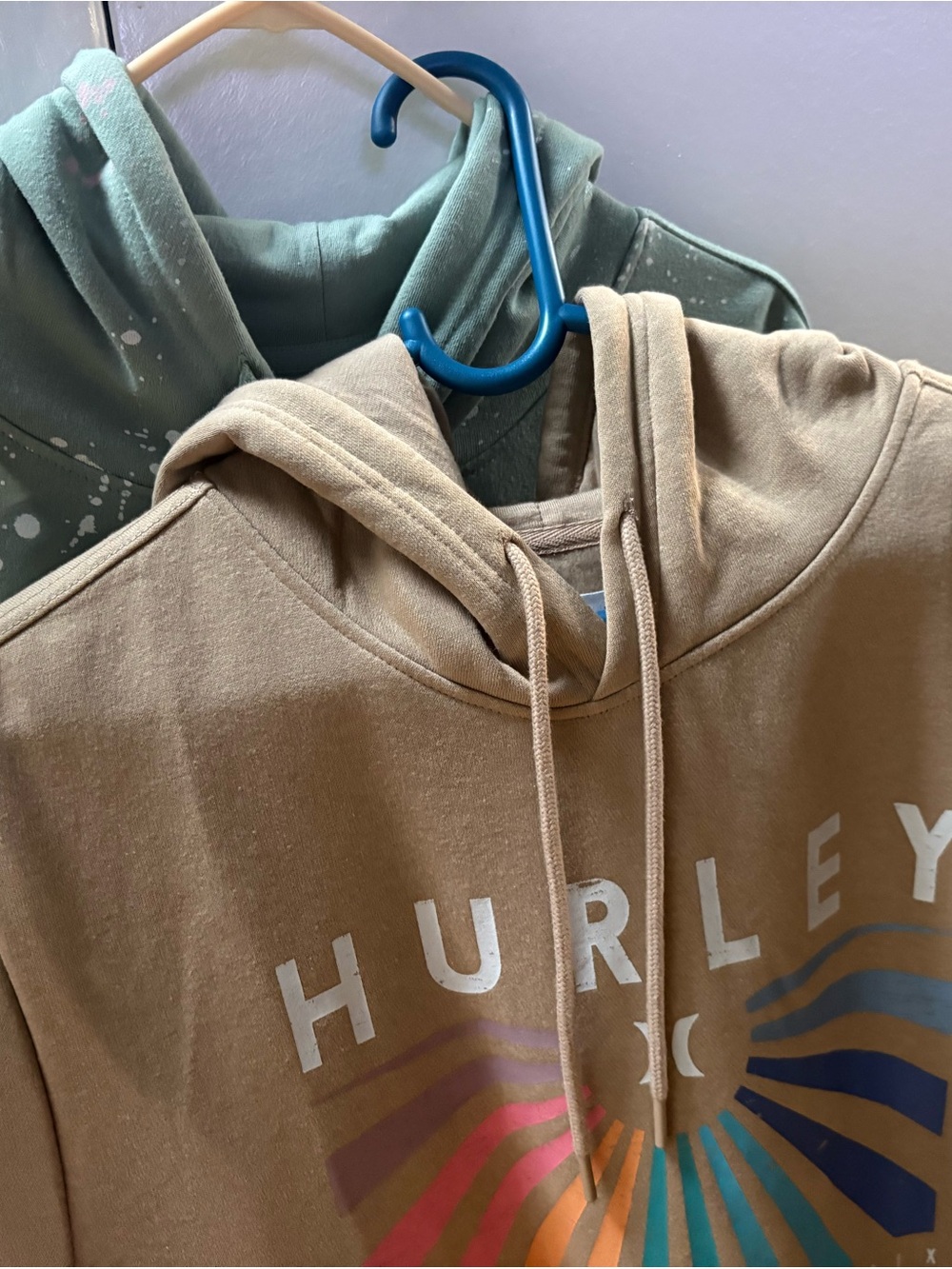 Pair of Hurley Graphic Zip-Up Hoodies